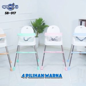 High Chair 4in1 SpaceBaby 917 (Kursi Makan & Booster Seat) Kursi Makan Bayi Space Baby 917 /  hc-100 // High Chair Baby Import Murah