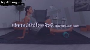 5in1 Foam Roller Massage Set – Massage Roller Muscle Roller Stick Stretching Strap Lacrosse Peanut Fasciitis Ball 泡沫轴套装