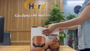 Nồi cơm điện HR-RC1205 (1.2L) chống dính công suất 500W chống dính WhitFord 2 lớp thương hiệu Hare - bảo hành 12 tháng