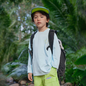 Boys Quick Dry Long Sleeve Sporty T-Shirt Autumn Wear Base Layer Shirt Baby Fashionable Childrens Top Polyester Fiber 100%