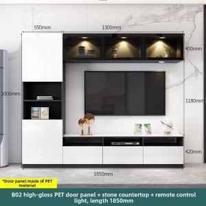 Weimei | Modern Minimalist Glass TV Cabinet Wall-mounted Multi-functional Customizable