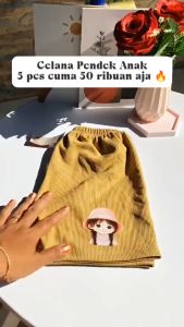 Paket 5 Pcs Celana Pendek Kenit Karakter Anak Usia 1-8 Tahun Pakaian Bawahan Anak Perempuan