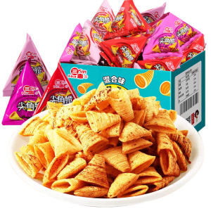 Sharp-cornered crispy rice horns crispy triangular crispy snacks snack net red snack food 20 packs / 40 packs
