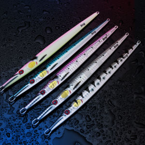 เหยื่อล่อจิ๊กกิ้ง PRO 60G 80G 100G เหยื่อตกปลาน้ำเค็มเข็ม3D จิ๊กโลหะ