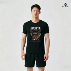 Madaha Kaos Baju Dry fit Jersey Olahraga Garuda Pancasila