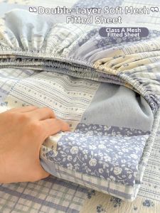 JIFANPAUL | Thick Double-layer Gauze Bed Sheet Set 150x180x200cm
