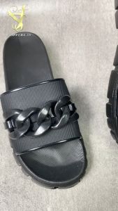 Flippers.id Sandal Wedges Wanita size 36-40/Sandal Hak Tinggi Model Rantai/Korean Style