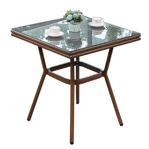 Comfortable Wicker Dining Chair for Coffee Shop And Tea House Outdoor Balcony Leisure Sitting Backrest Chair And Stool