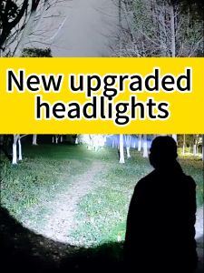 Super Bright LED Headlamp Original High-beam Headlight Flashlight TYPE-C Rechargeable waterproof Emergency Flashlight Powerful heavy duty head light Adjustable Outdoor Work Cycling Camping Fishing Multifunction headlights Portable long shot Head Torch