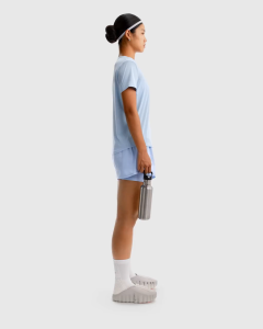 Nike Dri-FIT One Womens Mid-Rise 3" 2-in-1 Shorts - Hydrogen Blue [DX6013-407]