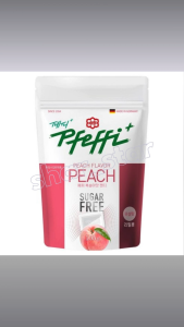 Pfeffi Sugar Free Mint Candy Peach Flavor Refill 105g Germany Fresh Breath Mints Sugar Free Snack