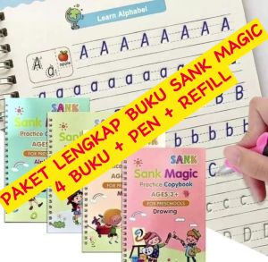 paket buku sank magic ( 4buku + pen + refill)