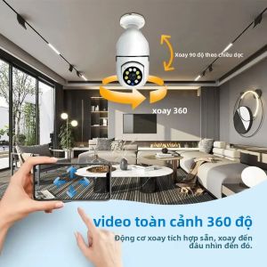 Camera An Ninh Wifi HD 1080P Nhà Thông Minh Không Dây Tầm Nhìn Ban Đêm Giám Sát Trẻ Em Trong Nhà Ngoài Trời Dome Camera