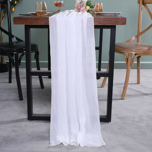 French Luxury Swallowtail Creased Solid Color Tablecloth