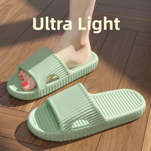 Mens Summer Thick Bottom EVA Slippers Indoor Home Anti-Slip Bathing Wear Resistant Casual Slip-On Shoes for Youth And Middle-Aged