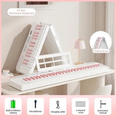 (COD Local Warehouse Shipment) Electronic Piano BETSY B151 Foldable 61 Keys Portable Suitable for Children and Beginners