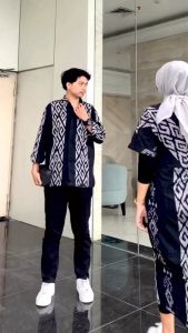 (Ready Stock) Baju Tenun Couple Kondangan Prewedding Clara - Couple Tenun - Dress Couple Tenun