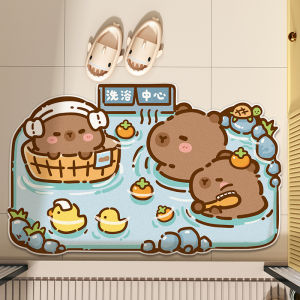 Slip-Resistant Diatomite Bathroom Mat Cute for Kids