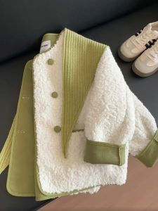 NUMEN BUTTON | Oversized Warm Womens Winter Cotton Coat