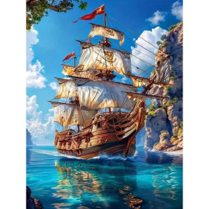 Jigsaw Puzzle for Adults 500/1000/1200/2000PCS Sailboat Seascape DIY Craft Home Wall Decoration Gift Idea