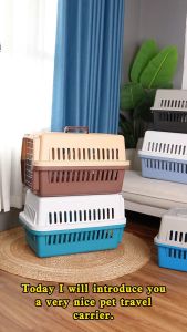 Portable Pet travel cage cat cage dog carrier cat carrier crates airline approved crate for dog