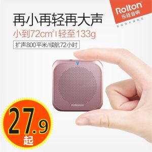 Rolton Roton K400 Mini Loudspeaker Little Bee Gadget for Giving Classes Headset Teacher Promotion Guide Waist Hanging Portable