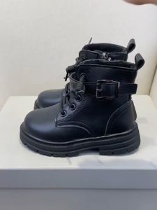 Bốt Chiến Binh Bé Gái Giày Bốt Lót Lông Siêu Ấm Cho Bé Gái 3 Tuổi Đến 10 Tuổi Hàng Quảng Châu Cao Cấp