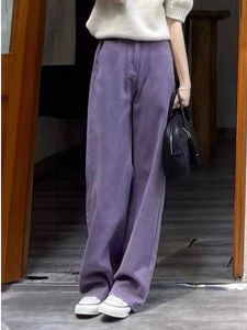 PAIBOLI | Fashion Retro Straight High Waist Jeans