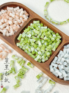 New Chinese Style Splashed Ink Diffusion Glass Bamboo Node DIY Beading Materials Handmade Bracelet Necklace Jewelry Accessories