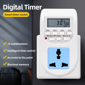 Smart Electronic Timer 220V Weekly Time Switch Programmable Timing Socket EU Plug Outlet Time Control for Kitchen Household