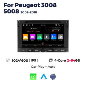 MEKEDE 7 Inch Android GPS System for Peugeot 3008 5008 Partner Citroen Berlingo 2010-2016 Car Radio Screen WIFI Carplay HeadUnit