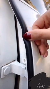 Car Door Sealing Big D Type Rubber Car Door Hood Trunk Seal Strip Strong Adhensive Universal Noise Insulation Anti Dust Sealing Trim Stickers Car Seals Accessories
