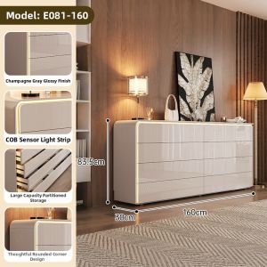 Elegant Freestanding Display Cabinet for Accessories