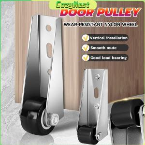 C.N. 1Pc Stainless Steel Pulley Door Casters Multifunctional Door Support Loading Swivel Flat Bottom Wheel Table Leg Roller Hardware
