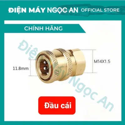 Bộ Khớp Nối Nhanh Ren 14mm Cho Máy Rửa Xe ( Khớp Nối Nhanh Ren 14mm )