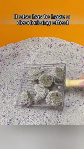 Bentonite Cat Litter Deodorized Dust-Free Antibacterial Quick Clumping Cat Sand 6L lavender