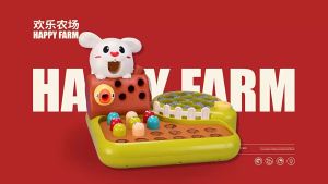 128.[READY STOCK]Playkidzz mn s 4in1 Whac-A-Mole & Go Fishing Childrens Toy Early Education Learning Kids Children baby babies Toy gift  - 四合一多功能打地鼠拔萝卜益智玩具