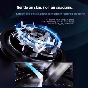 MONLEYTA | German Electric Shaver Portable Mens New 2025 Official Flagship Store Genuine No Beard Left Behind Aluminium Alloy Blade