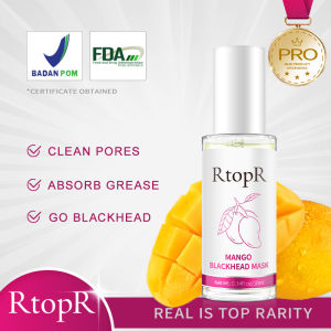 RtopR Removes Blackheads Acne Deep Cleans Pores Dirt Shrink Pores Softens Cuticles Oil-control Improve Rough Skin Mango Extract Safe And Natural Mask