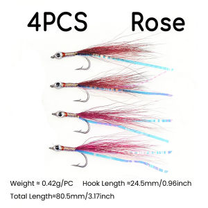 4 Mồi Câu Cá Giả Hình Cá Chình Kiểu Streamer Có Mắt 3D Sống Động Dùng Cho Câu Cá Biển Cá Hồi Cá Chó Cá Vược Nước Ngọt Nước Mặn.
