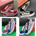 Vans Old Skool (size39-45) Navy Blue Red ลายตาราง มีหลายสี. 