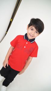 Forest Kids Stretchable Polo T Shirt Boy Kids Collar Tee | Baju Polo T Shirt Budak Lelaki - FK20122