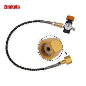Soda Cylinder Bottle Hose Adapter Kit for Sodastream to Charging Refilling CO2 From W21.8-14 Large Carbon Dioxide Tank