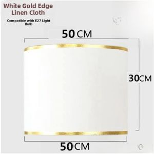 round Cylinder Linen Shade Lamp Holder Accessories 4cm Screw Mouth DIY Bedside Floor Lamp Chandelier Shell Cover Home Decor