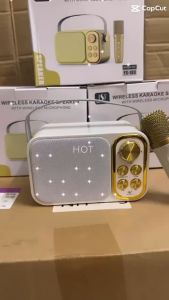 Loa Bluetooth Karaoke YS-105 Kèm 2 Micro Không Dây Công Suất Lớn Loa Karaoke Mini Loa Hát Karaoke