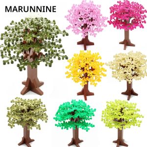 Marumine 58PCS อาคารอิฐชุดต้นไม้บล็อก City Street View แผนที่สวนป่า 2471 อุปกรณ์เสริม MOC ชุดอะไหล่