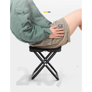 [Cắm trại] Ghế xếp túi xách ngoài trời bàn ghế gấp bỏ túi di động thông thường Ghế ngồi câu cá cắm trại ngựa nhỏ gắn trên xe