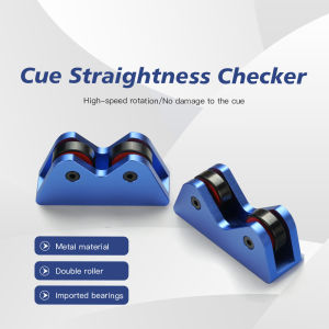 2Pcs Billiard Cue Straightness Checker Carom Snooker Pool Cue Stick Repair Roller Detector Maintainace Tool Billiard Accessories