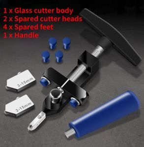 2 In 1 Alat Pemotong Kaca Keramik Ubin Glass Cutter Manual Multifungsi Cermin Potong Tool Set