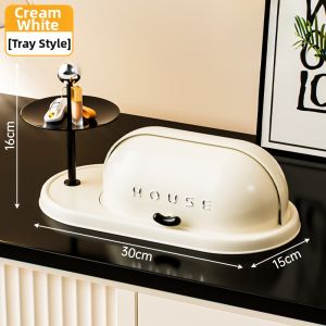 Decorative Dust-proof Flip-top Organizer Long Rectangle